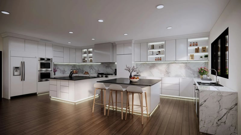 view of kitchen of the ivy in mclean virginia by august homes 