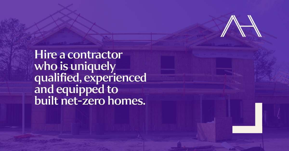 Search Contractor for Net Zero Home