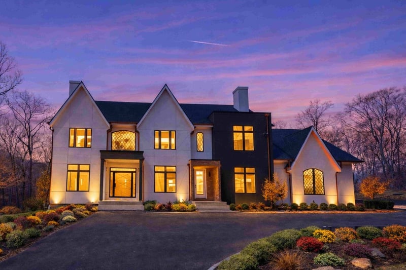 Modern Tudor_Great Falls_Exterior by August Homes - high performance home