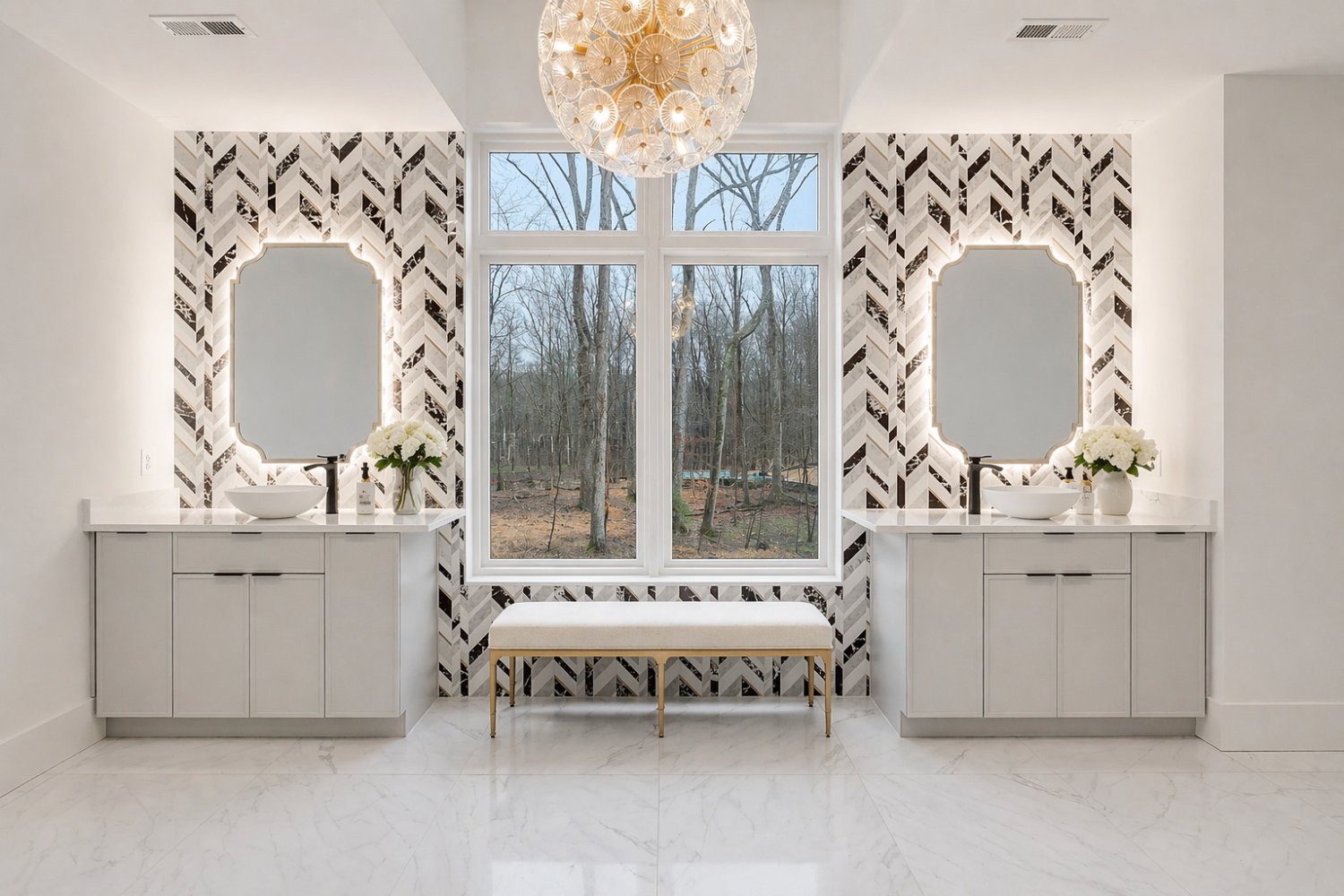 Great Falls_Primary Bath in Custom Home by August Homes