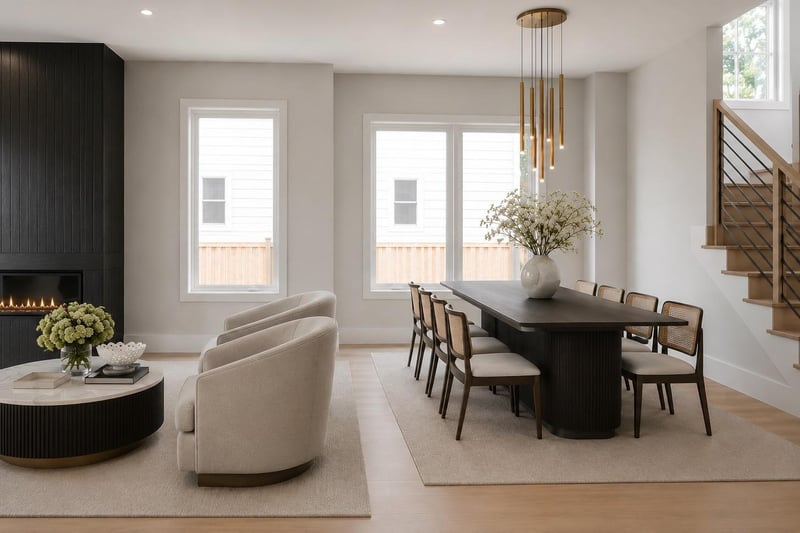 The Chase_Bethesda City Living_Dining Room by August Homes