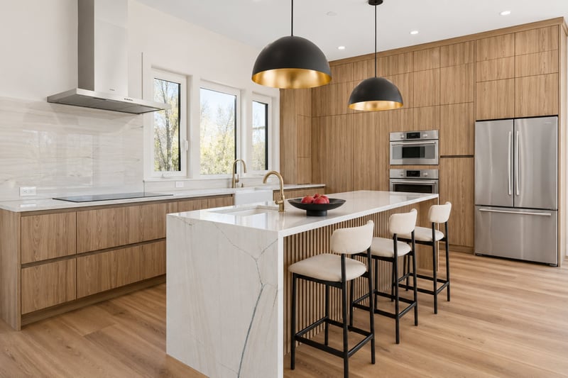 Boyds_Modern_Kitchen in a Custom Home in the DMV by August Homes